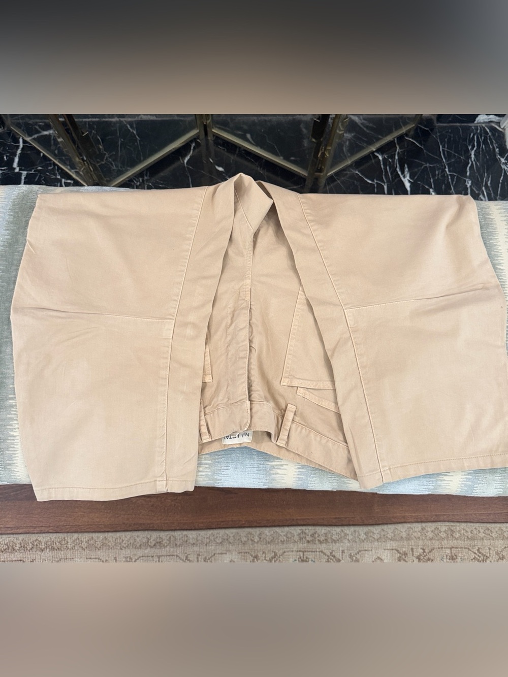 Nili Lotan Cotton Shon Pant in Rock Khaki - Picture 11 of 16